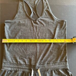 Vuori Jumpsuit Lux Women Small Pull On Charcoal Grey Drawstring Athleisure